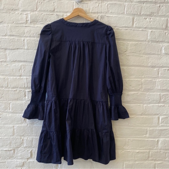 Tuckernuck || Pomander Place Cotton Poplin Kenzo Dress Navy Blue Small - Picture 5 of 8